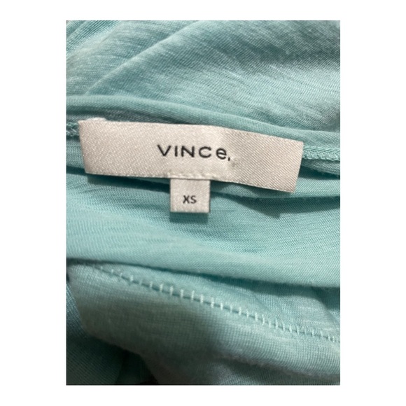 Vince crop style long sleeve Pima Cotton. Size X-Small. Light green - Picture 9 of 11